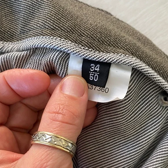 Armani Collezioni Wool Blend Brown Tan Trousers Pants Luxury Designer Minimalist - Picture 9 of 16